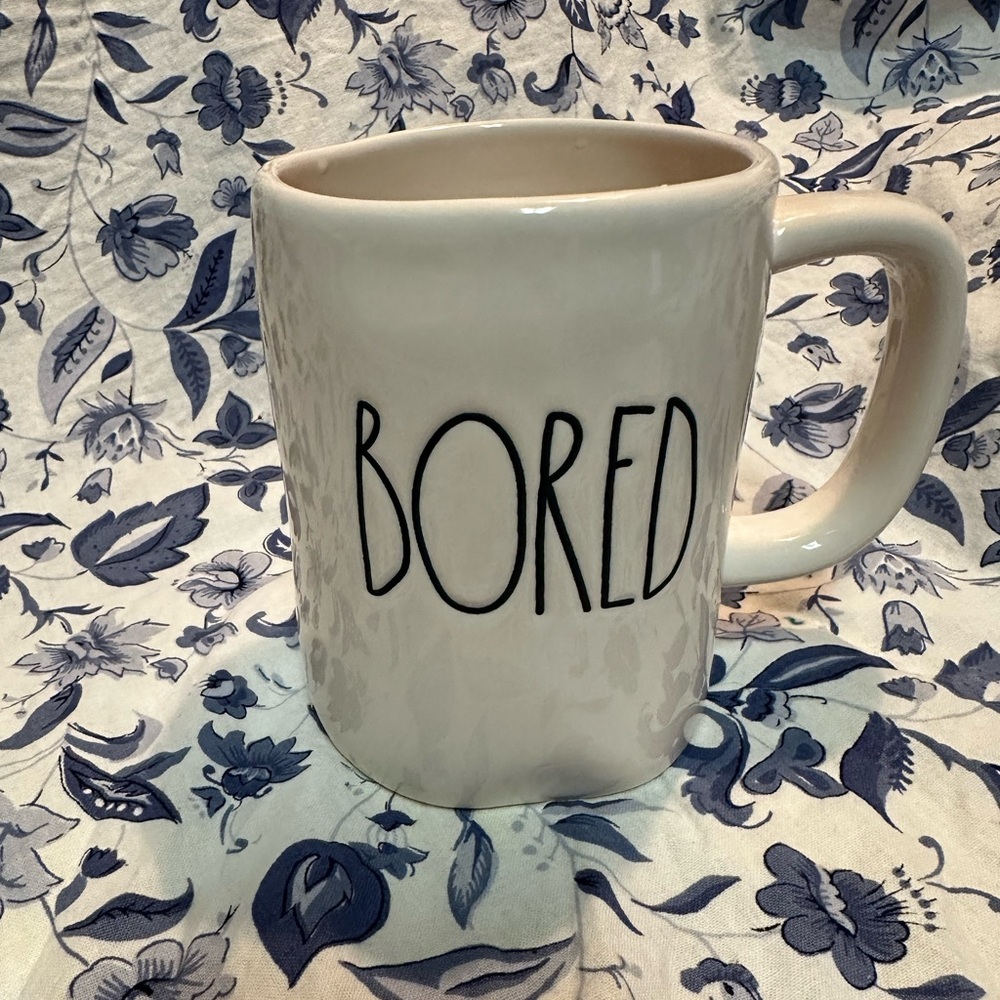 Rae Dunn Bored mug